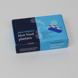 100 x Blue Food Area Plasters