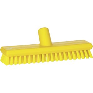 Vikan Waterfed Deck Scrub - 270mm - Very Hard - Yellow