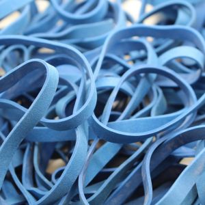 Rubber Bands 90 x 6 mm - No 64 Blue - 1lb Bag