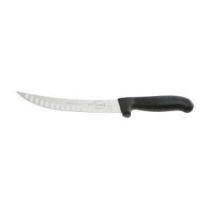 Caribou Trimming Knife - Curved Rigid Scalloped Blade - 20cm/8"