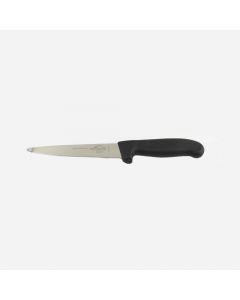 Caribou 16cm Gutting Knife Straight Blade - Black