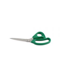 Straight Blade Scissors with Green Handle (6")