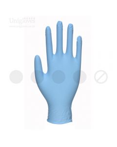 Powdered Vinyl Gloves - Blue